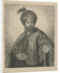 Portrait of an unknown bearded man with turban by Antoine Marie Labouchere