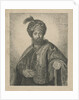 Portrait of an unknown bearded man with turban by Antoine Marie Labouchere