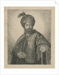 Portrait of an unknown bearded man with turban by Antoine Marie Labouchere