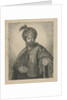 Portrait of an unknown bearded man with turban by Antoine Marie Labouchere