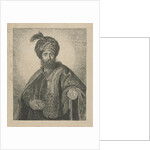 Portrait of an unknown bearded man with turban by Antoine Marie Labouchere