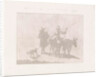 Two mule drivers with a dog by Diederik Jan Singendonck