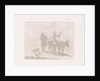 Two mule drivers with a dog by Diederik Jan Singendonck