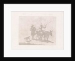Two mule drivers with a dog by Diederik Jan Singendonck