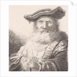 Old man with beret by Diederik Jan Singendonck