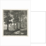 View of a forest by Hermanus Jan Hendrik van Rijkelijkhuysen