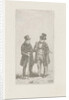 Two men with cane and top hat by Christiaan Wilhelmus Moorrees