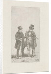 Two men with cane and top hat by Christiaan Wilhelmus Moorrees