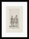 Two men with cane and top hat by Christiaan Wilhelmus Moorrees