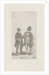 Two men with cane and top hat by Christiaan Wilhelmus Moorrees