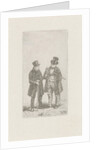 Two men with cane and top hat by Christiaan Wilhelmus Moorrees