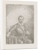 Seated man in armor with sword by Christiaan Wilhelmus Moorrees