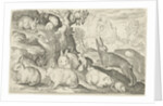 rabbits, squirrel, guinea pig and mouse by Nicolaes de Bruyn
