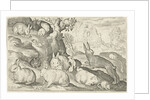 rabbits, squirrel, guinea pig and mouse by Nicolaes de Bruyn