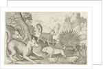 Wild boar, fox, beaver, porcupine and frogs by Nicolaes de Bruyn