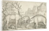 Hart, hedgehog, sheep, pig and frog by Nicolaes de Bruyn