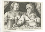 Drinking man and woman by Assuerus van Londerseel