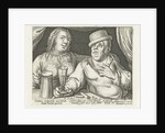 Drinking man and woman by Assuerus van Londerseel