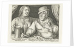 Drinking man and woman by Assuerus van Londerseel