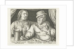 Drinking man and woman by Assuerus van Londerseel