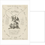 Archangel Michael slaying the dragon, around different inscriptions by Jacobus van Nieuweveen