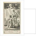 Praying man assisted by the Faith by Barent Bos