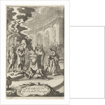 Amaryllis in a temple near the body of Damon, who was killed by lightning by Jacob Lescailje