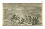 King and his entourage in a rowboat by Jan Claesz ten Hoorn