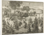 Algiers bombed by the French in 1682 by Jurriaen van Poolsum