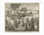 Algiers bombed by the French in 1682 by Jurriaen van Poolsum