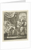 Three people at a sickbed by Pieter Arentsz II