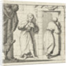 Two men at the open door of a room by Pieter Arentsz & Cornelis van der Sys II