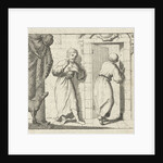 Two men at the open door of a room by Pieter Arentsz & Cornelis van der Sys II