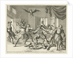 John and Alexander Ruthven slain during a battle with James I of England by Jan Luyken