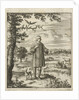 The writer William Shutter with a dog in a brook by Gerbrandt Schagen