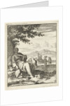 Woman sitting in the shade under a tree by Pieter Arentsz II