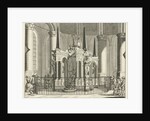 The tomb or mausoleum of William of Orange in the New Church in Delft by Jan Luyken