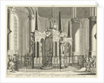 The tomb or mausoleum of William of Orange in the New Church in Delft by Jan Luyken