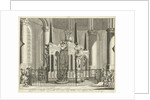 The tomb or mausoleum of William of Orange in the New Church in Delft by Jan Luyken