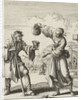 Woman gives a beggar wine by Pieter Arentsz II