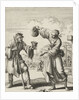 Woman gives a beggar wine by Pieter Arentsz II