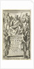 Judge listening to the indictment which brings out a woman against the personification of the deadly sins by Abraham Boekholt