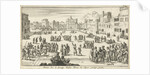 Christian prisoners are sold on a square in Algiers as slaves, Algeria by Jan Claesz ten Hoorn