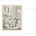 Christ and the personified soul is shown inside the cross by Pieter Arentsz II