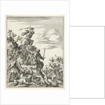 Louis VII, King of France, fighting alone against the enemy at Laodicea by Timotheus ten Hoorn