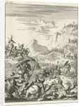 Army of the Emperor Conrad III betrayed and in the mountains raided by the Saracens by Timotheus ten Hoorn