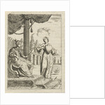 Personification of the soul shows the World enthroned her heart by Pieter Arentsz II