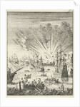 Sea Battle between Dutch and Spanish ships off the coast of Goa India by Jan Luyken