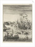 Sea battle off the coast of Salee, Morocco by Jan Luyken