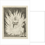 Christ beholds the personified soul surrounded by flames by Pieter Arentsz II